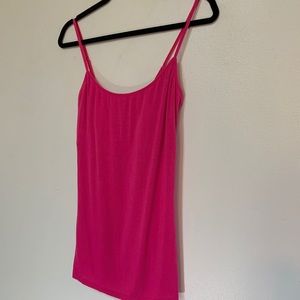 Tart fuchsia tank top.